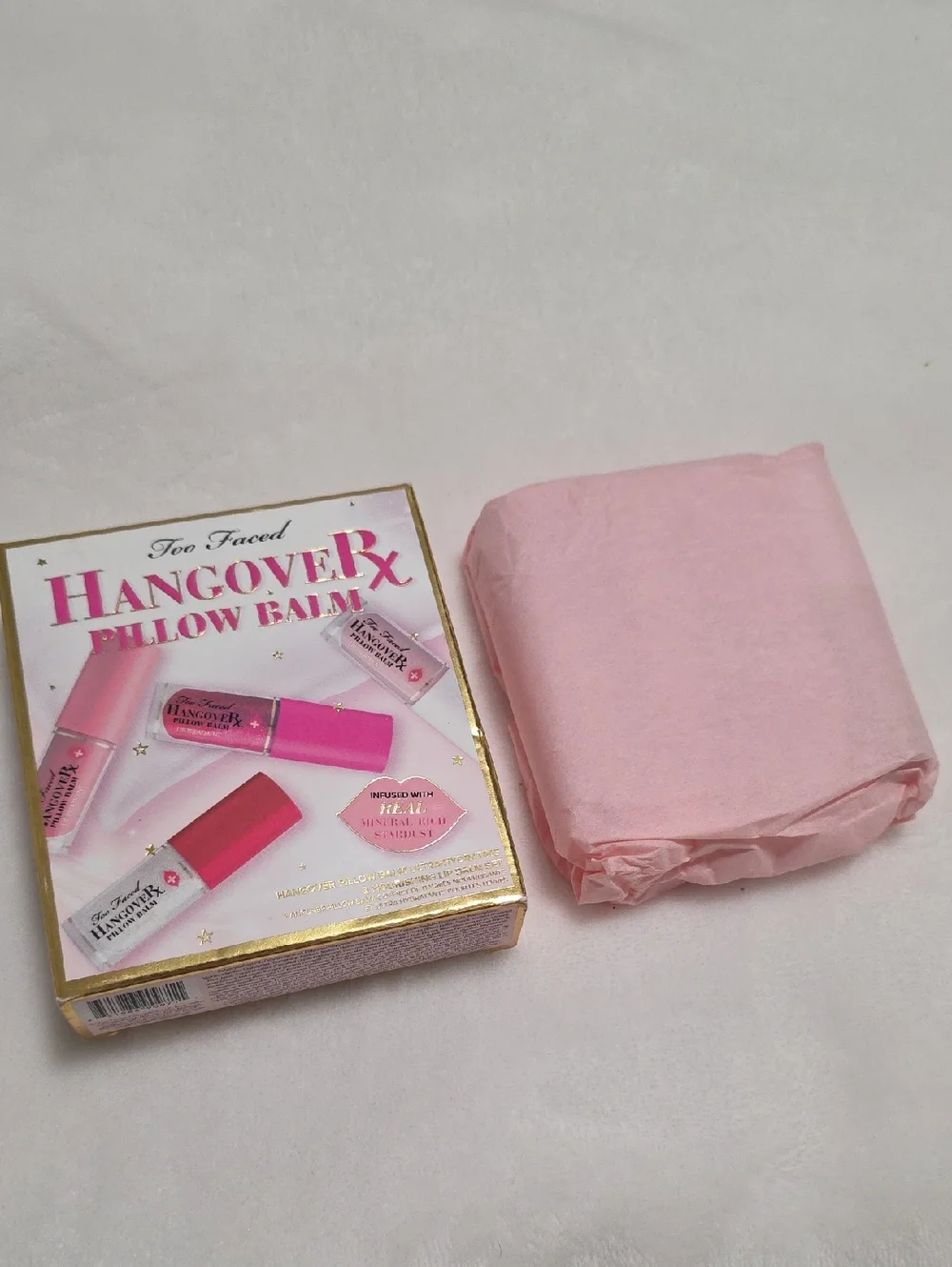 NIB Too Faced HangoveRX Pillow Lip Balm Set 4 Pc